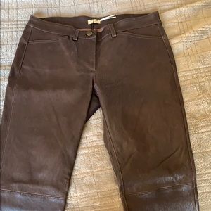 Max Studio Country Brown Leather Pants